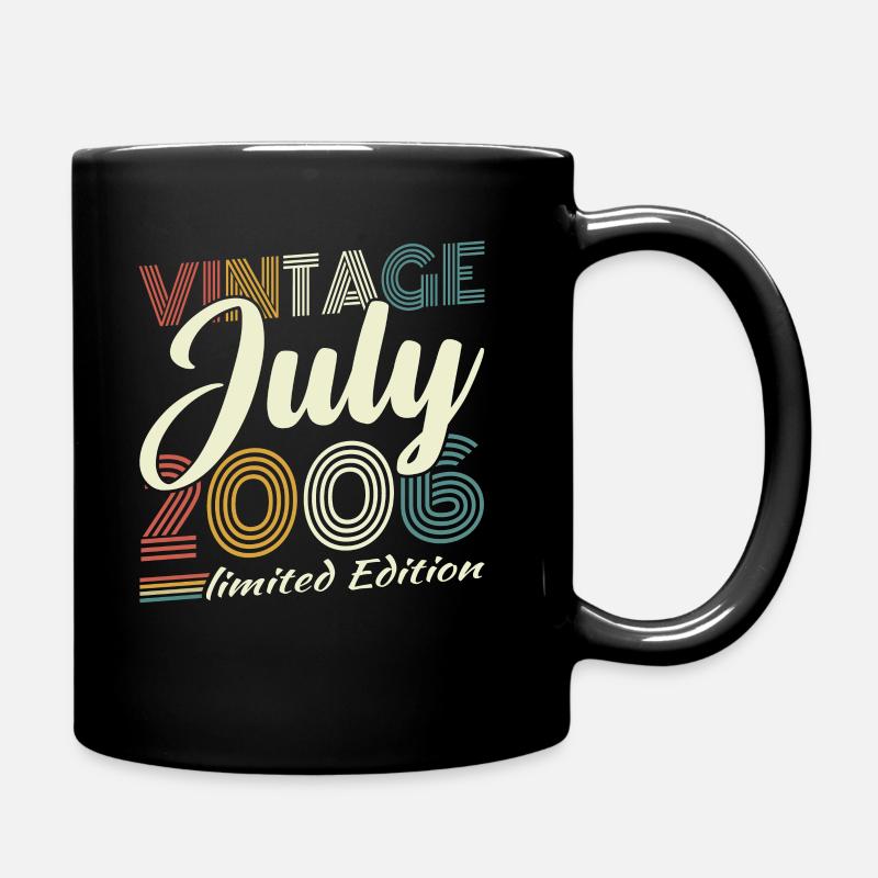 Juillet 2006 Vintage Rétro Cadeau D'anniversaire - Mug uni - noir