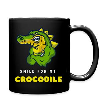 Sourire de dessin animé pour mon crocodile - Mug uni - noir - Droite