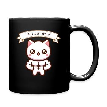 You can do it! Muskelkater - Tasse einfarbig - Schwarz - Rechts