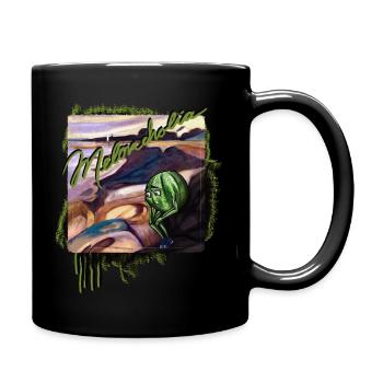 "Meloncholia" - Tasse einfarbig - Schwarz - Rechts