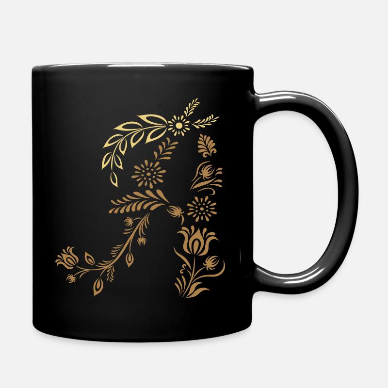 Letter A, Initial - Full Colour Mug - black