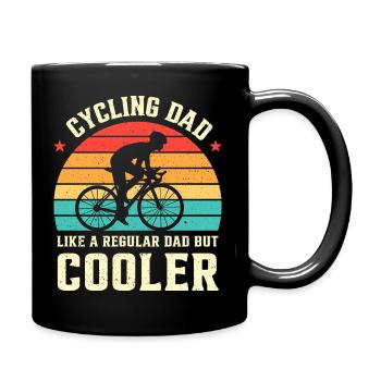 Cycling Dad Like A Regular Dad But Cooler - Full Colour Mug - black - Right