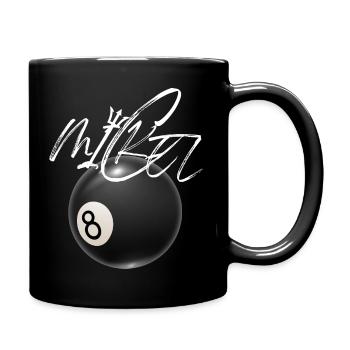 Mickel 8Ball Oldschool Desingner T-Shirt Trend - Tasse einfarbig - Schwarz - Rechts