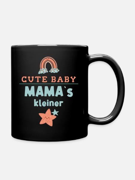 Werdende Mama - Tasse einfarbig - Schwarz