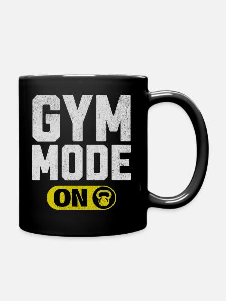Mode salle de sport activé - Mug uni - noir