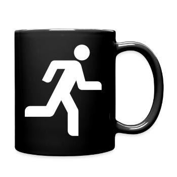 Jogging, Running, Joggers, Racers, Sports - Full Colour Mug - black - Right