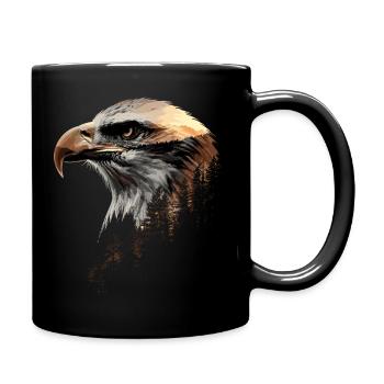 Préserver et protéger le pygargue à tête blanche Aigle Oiseau - Mug uni - noir - Droite