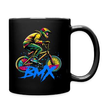 Vélo BMX - Mug uni - noir - Droite