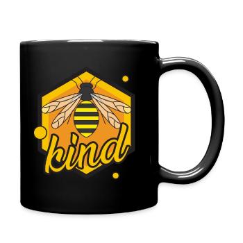 The bee whisperer Design for a beekeeper - Full Colour Mug - black - Right