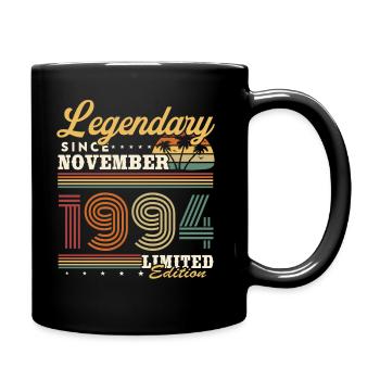 Legendary since November 1994 Vintage Birthday - Full Colour Mug - black - Right