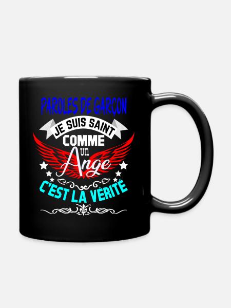 Boy's lyrics SAINT ANGE - Full Colour Mug - black