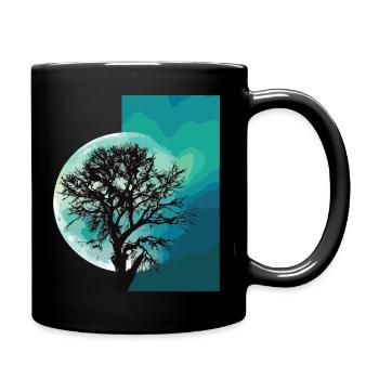 Moon - Full Colour Mug - black - Right