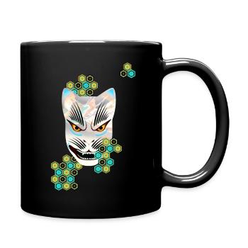 Kitsune Fuchs Geist - Tasse einfarbig - Schwarz - Rechts
