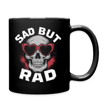 Cooler Goth-Look mit Tiefgang - Tasse einfarbig - Schwarz - Rechts