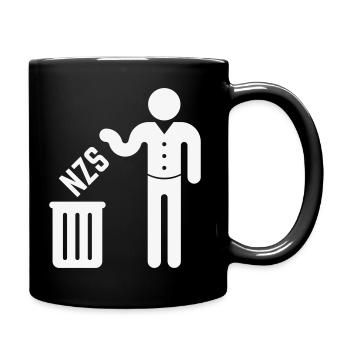 NZS in die Mülltonne / den Müll! (Gegen Rechts, W) - Tasse einfarbig - Schwarz - Rechts