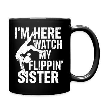 Fier spectateur - « I’m Here To Watch My Flippin » - Mug uni - noir - Droite