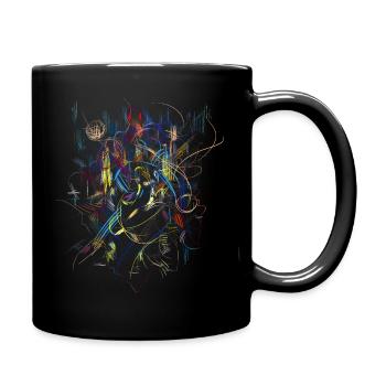 abstract - Full Colour Mug - black - Right