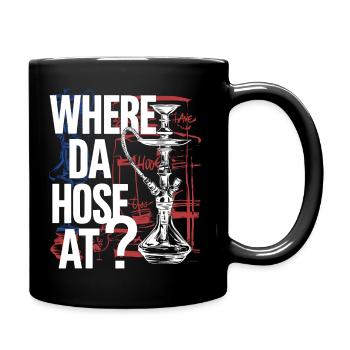 Lustiger Shisha-Look für Fans - Tasse einfarbig - Schwarz - Rechts