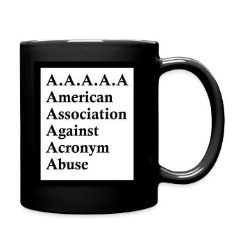 T shirt A A A A A - Mug uni - noir - Droite