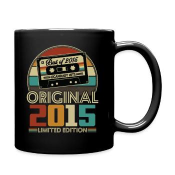Original 2015 10e Anniversaire Cadeau Vintage - Tasse einfarbig - Schwarz - Rechts
