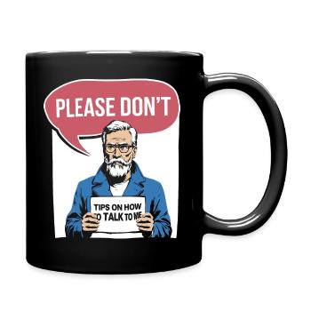 Silent and introverted - Full Colour Mug - black - Right