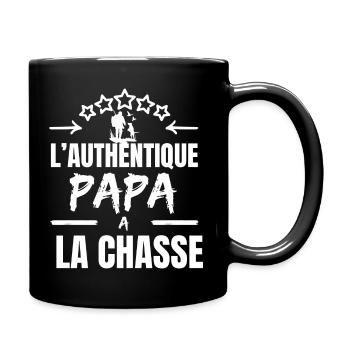 THE AUTHENTIC DAD ON THE HUNT - Full Colour Mug - black - Right