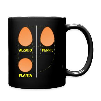 Dihedral egg system for architects - Full Colour Mug - black - Right