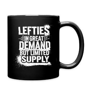 Les gauchers sont uniques - Mug uni - noir - Droite