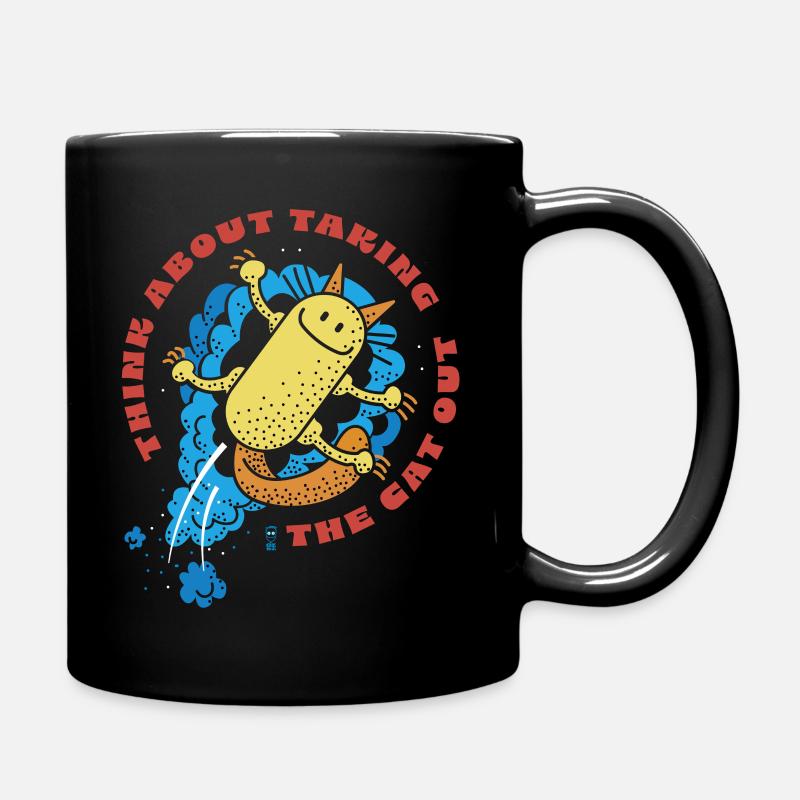 Cat Out - Mug uni - noir