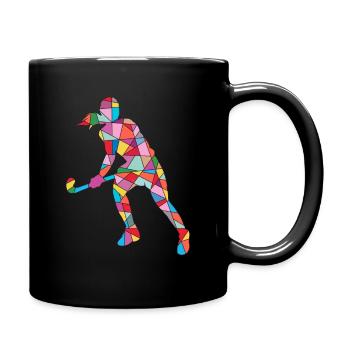 Joueur de hockey Joueur de hockey Fille Hockey sur gazon - Mug uni - noir - Droite