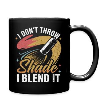 Kreatives Makeup-Design für Beauty-Liebhaber - Tasse einfarbig - Schwarz - Rechts