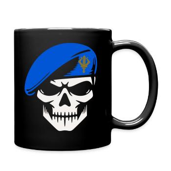 Militärischer Anrufer - Tasse einfarbig - Schwarz - Rechts