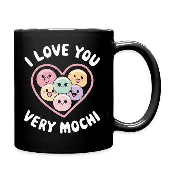 Mochi Love for Sweet Tooth - Full Colour Mug - black - Right