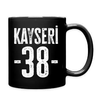Stolze Türken aus Kayseri – Zahl 38 - Tasse einfarbig - Schwarz - Rechts