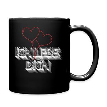I love you - Full Colour Mug - black - Right