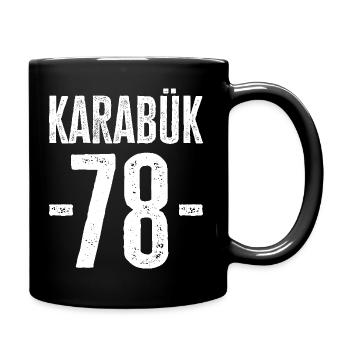 Karabük 78 – Geschichte und Kultur aus Türkiye - Tasse einfarbig - Schwarz - Rechts