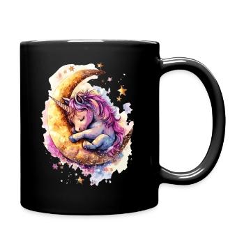 Cheval Chevaux Licorne Mignon Licorne Cavalier - Mug uni - noir - Droite