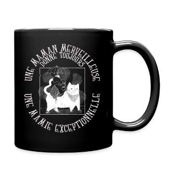 Une maman formidable donne toujours une mamie... - Mug uni - noir - Droite