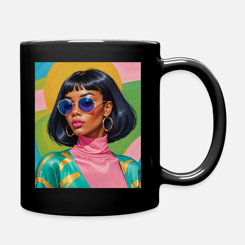Women color - Full Colour Mug - black