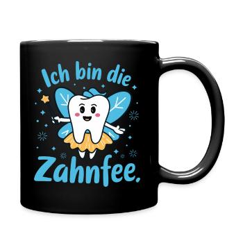 Ich bin die Zahnfee Kostüm für Karneval und Faschi - Tasse einfarbig - Schwarz - Rechts