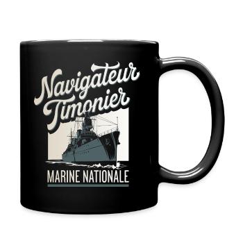 Navigateur Timonier Marine Nationale - Mug uni - noir - Droite