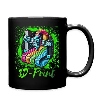 3d print - Tasse einfarbig - Schwarz - Rechts
