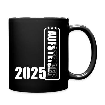 Aufsteiger 2025 Aufstiegstrikot Aufstieg 25 - Tasse einfarbig - Schwarz - Rechts