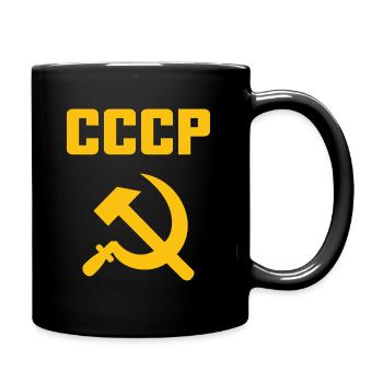 Soviet - Hammer und Sichel Sowjetunion - Kommunist - Tasse einfarbig - Schwarz - Rechts