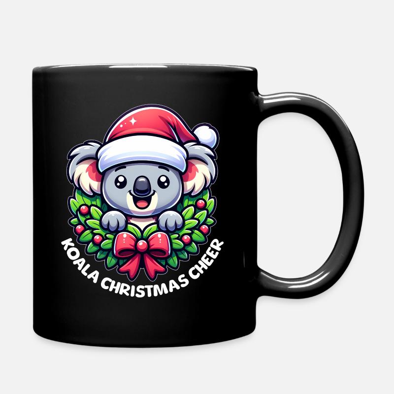 Christmas Koala - Full Colour Mug - black