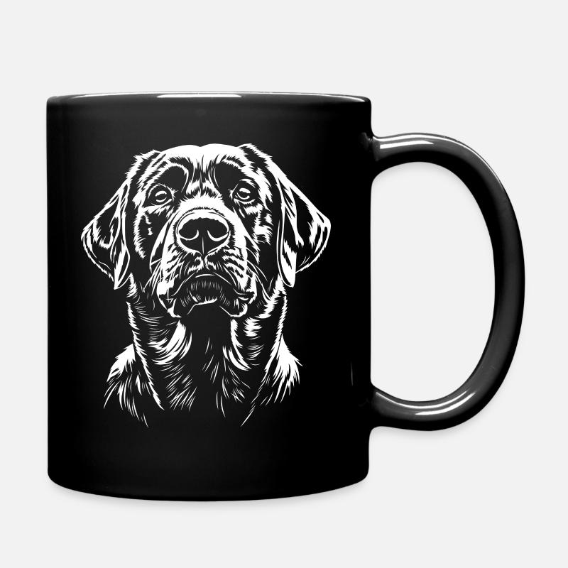 Labrador Portrait Retriever Labbi Hunde Hund - Tasse einfarbig - Schwarz