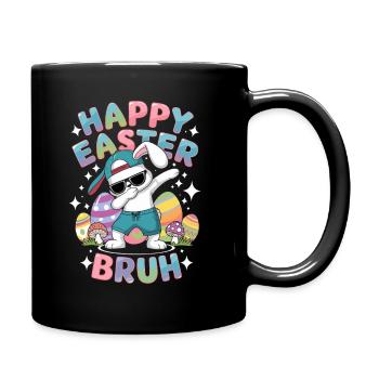 Happy Easter Bruh Funny Dabbing Bunny Easter Gift - Mug uni - noir - Droite
