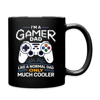 Gamer Dad T-Shirt – Funny Father's Day Gift - Mug uni - noir - Droite