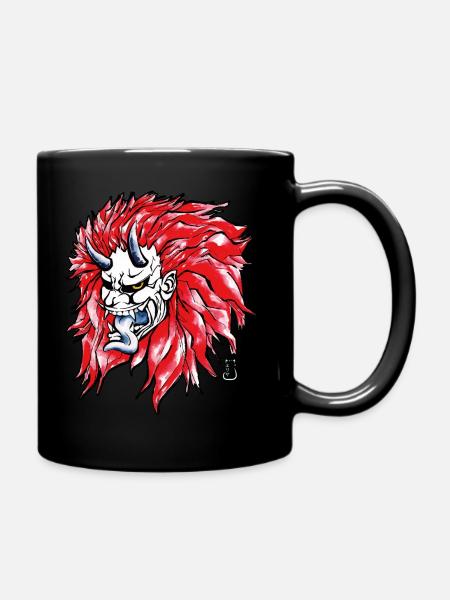 Fury of the Oni: Unleash the Demon Within - Full Colour Mug - black