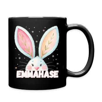 Name Emma Rabbit Emma Bunny Pet Name - Full Colour Mug - black - Right
